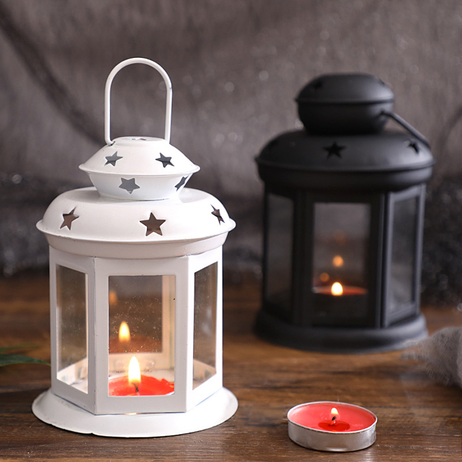 Silk Candle - Hanging candle lamp ornament glass lanterns