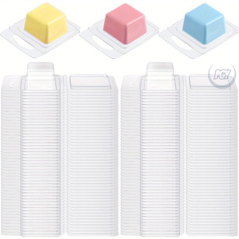 Candle Containers - 20/50pcs Clear Plastic Wax Melt Molds