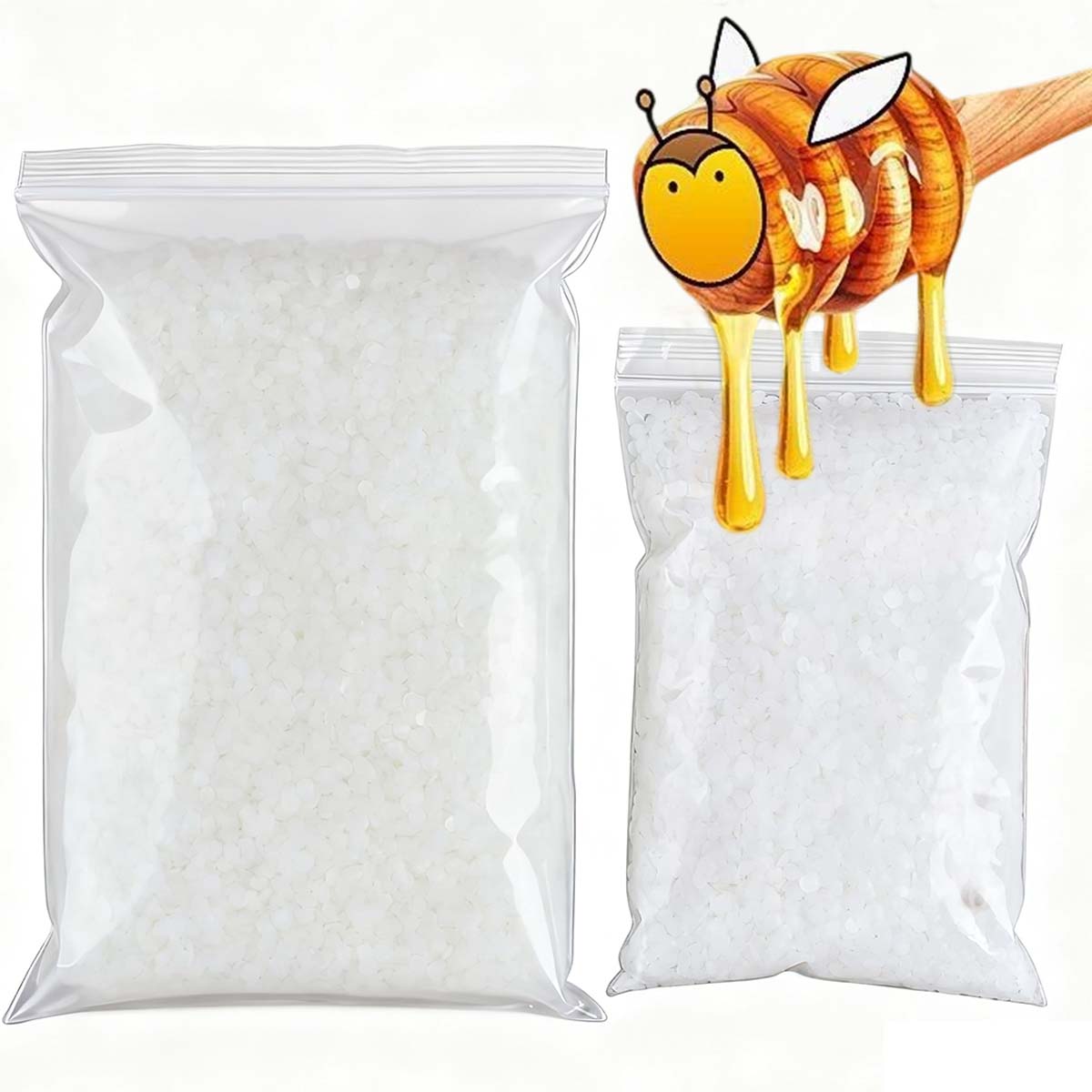 Candle Wick - 200g-1000g White Beeswax Pure Natural Granular