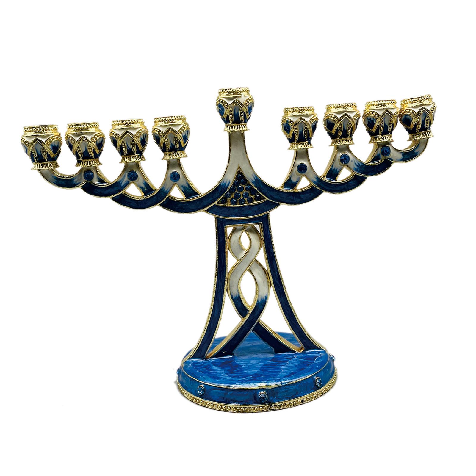 Enameled Menorah Candle Holder - Paraffin Wax ulasan dan harga