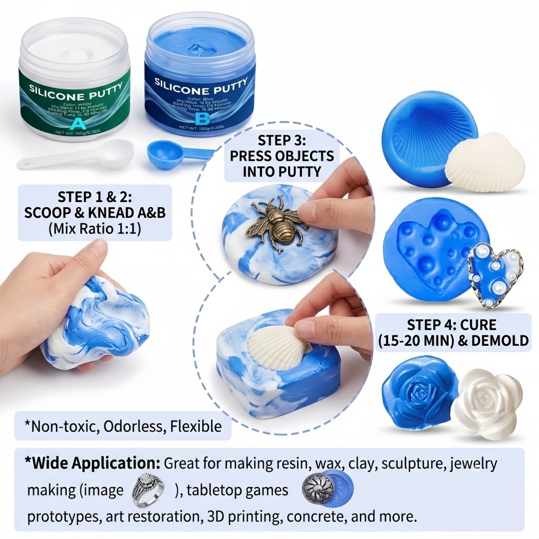 Silicone Putty Mold Making Sup - Silk Candle ulasan dan harga