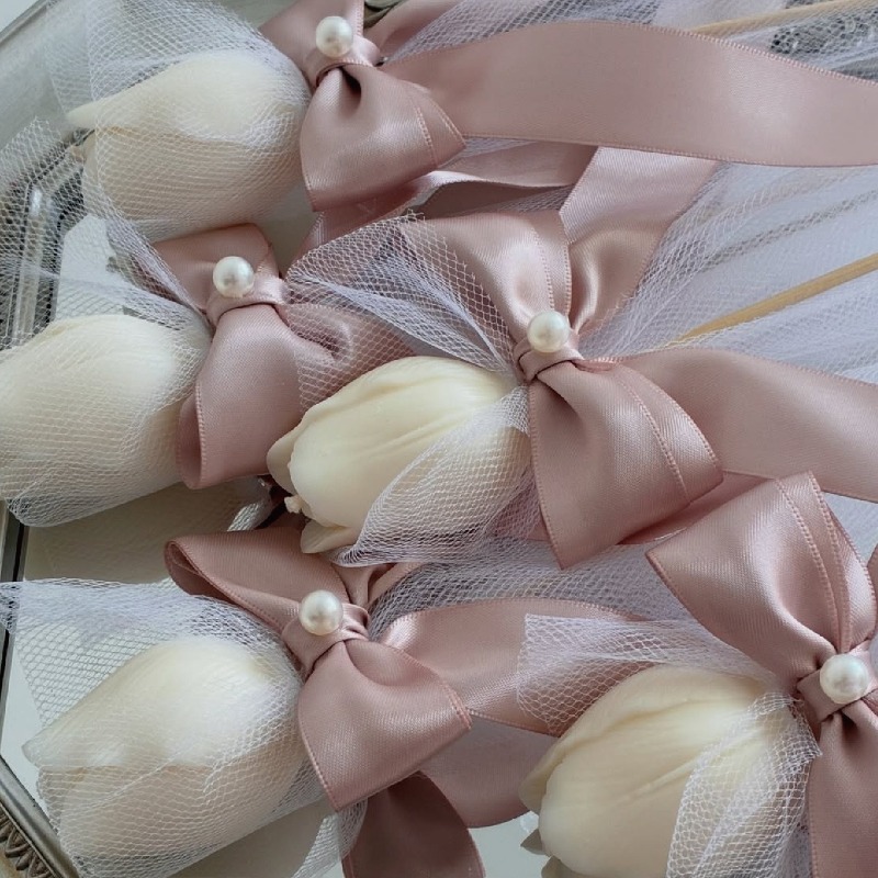 5pcs Tulip Scented Candle on B - Paraffin Wax ulasan dan harga