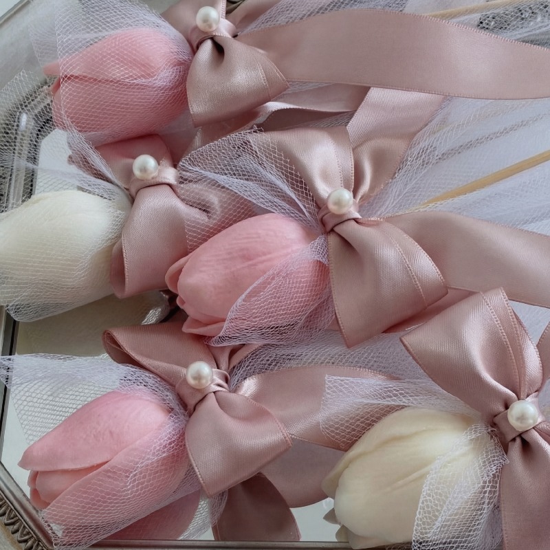 5pcs Tulip Scented Candle on B - Paraffin Wax ulasan dan harga