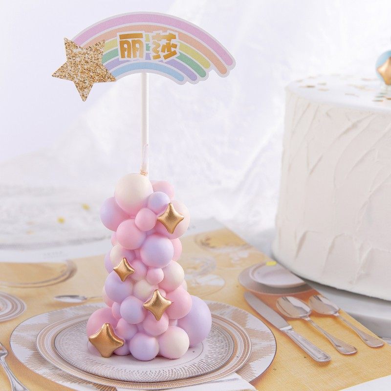 Colorful balloon pillar candle - Paraffin Wax ulasan dan harga