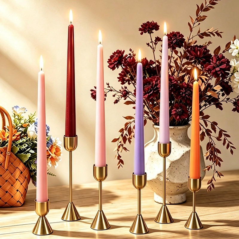 Burgundy Taper Candles, Long S - Soy Wax ulasan dan harga