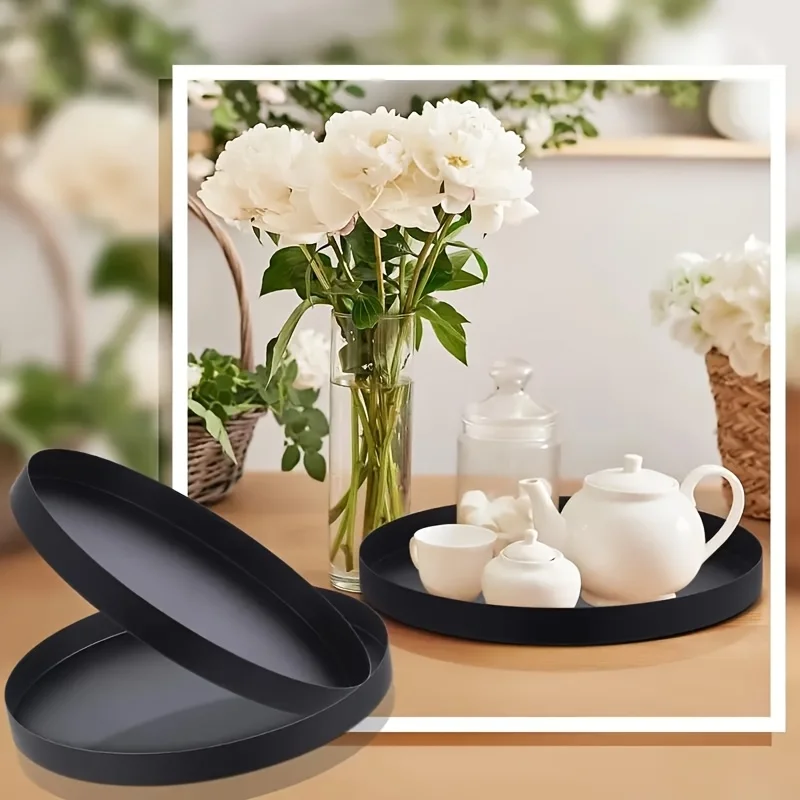 1Pc Modern black circular ABS  - Silk Candle ulasan dan harga