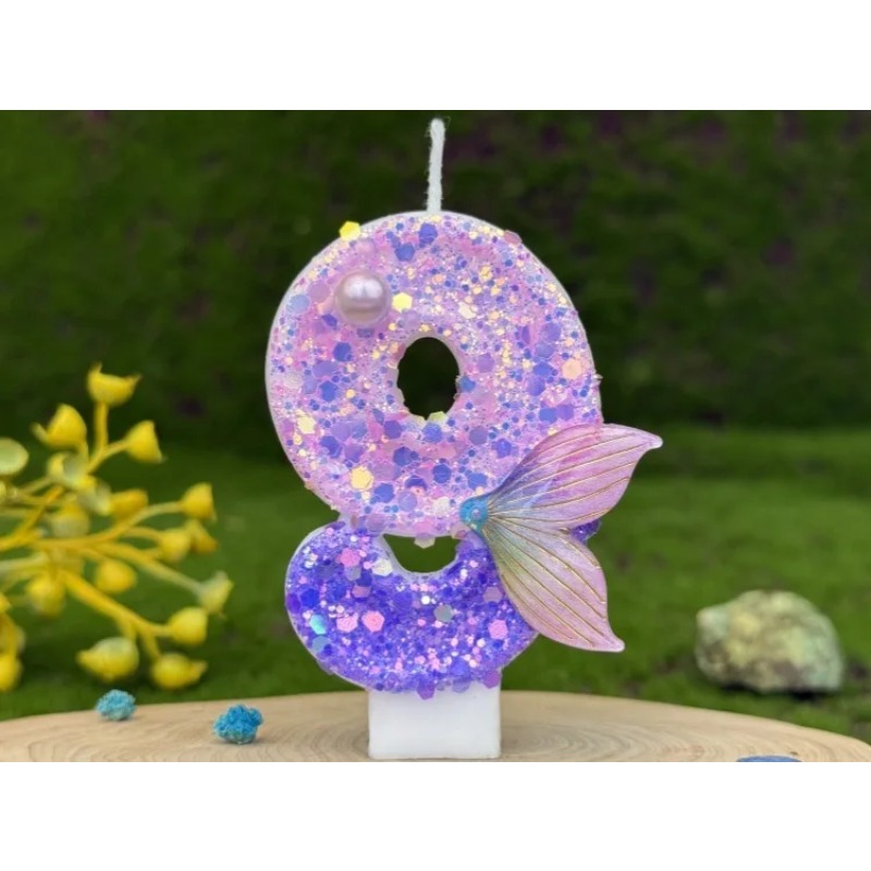 Glitter Purple Gradient Mermai - Paraffin Wax ulasan dan harga