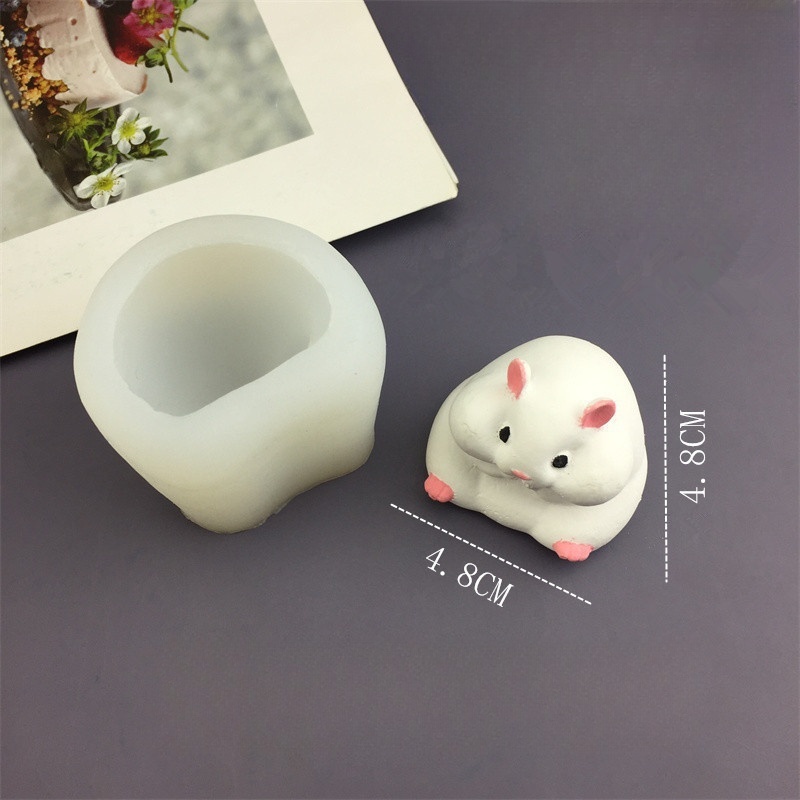 DIY Cute Hamster Mold Chocolat - Candle Molds ulasan dan harga