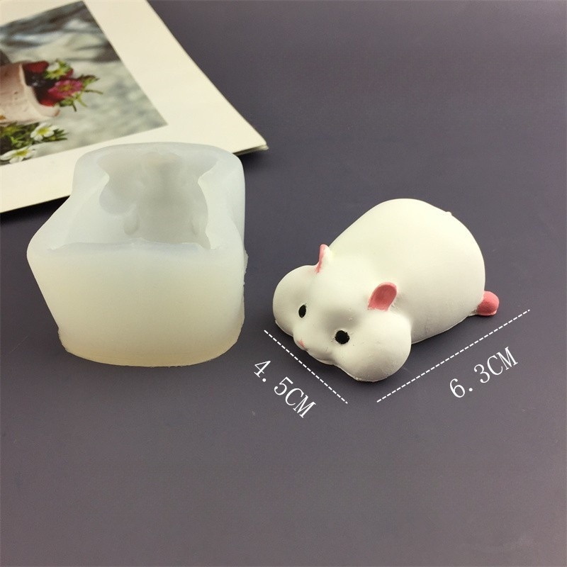 DIY Cute Hamster Mold Chocolat - Candle Molds ulasan dan harga