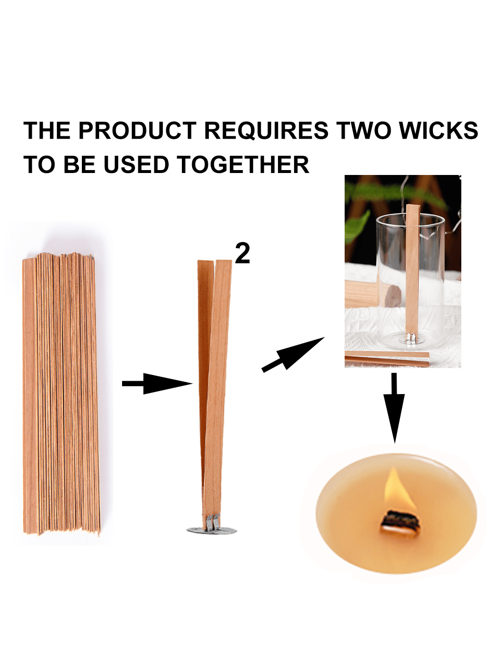 40Pcs Smokeless Cherry Wood Ca - Candle Wick ulasan dan harga