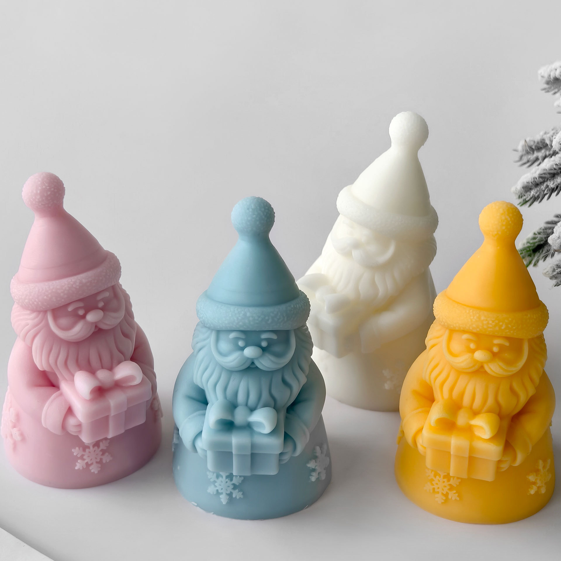 Santa Claus Gift Box Silicone  - Candle Containers ulasan dan harga