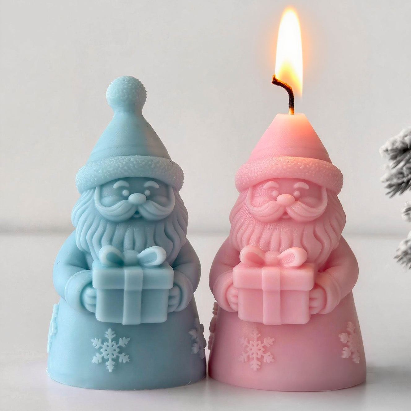 Santa Claus Gift Box Silicone  - Candle Containers ulasan dan harga