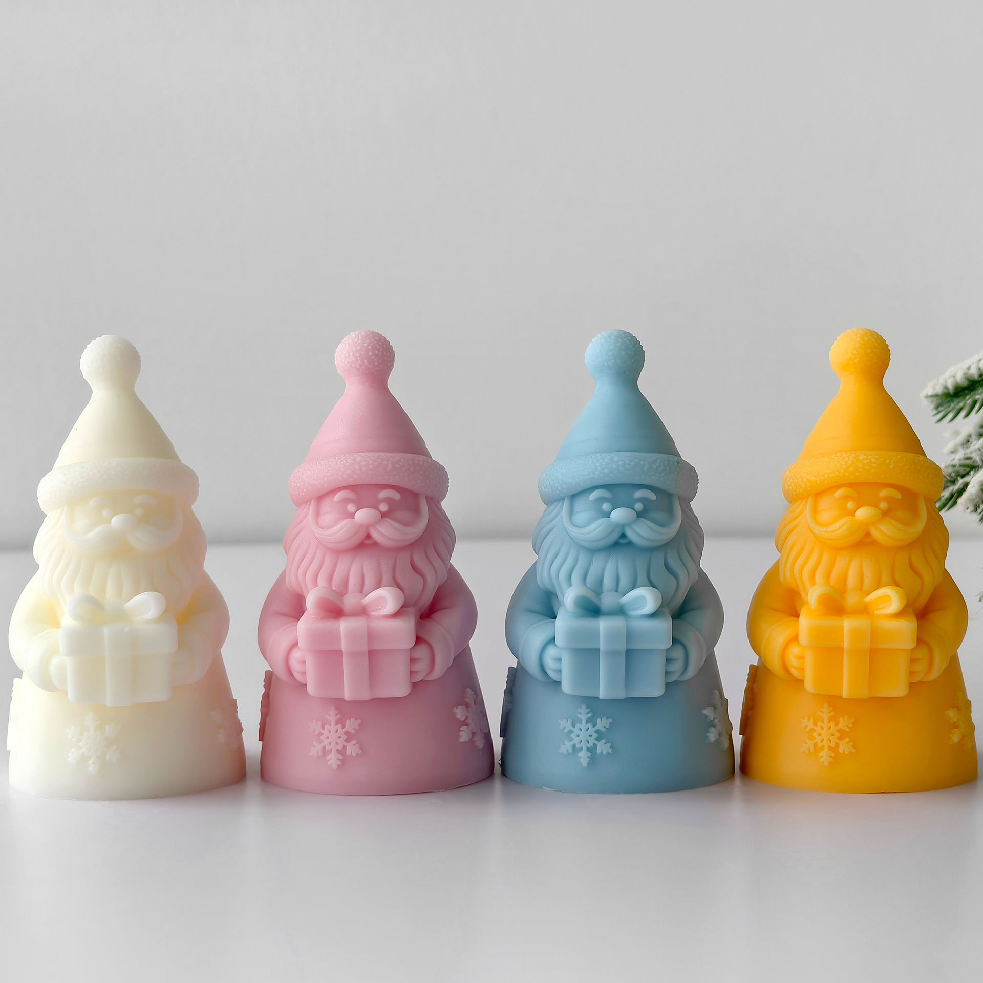Santa Claus Gift Box Silicone  - Candle Containers ulasan dan harga