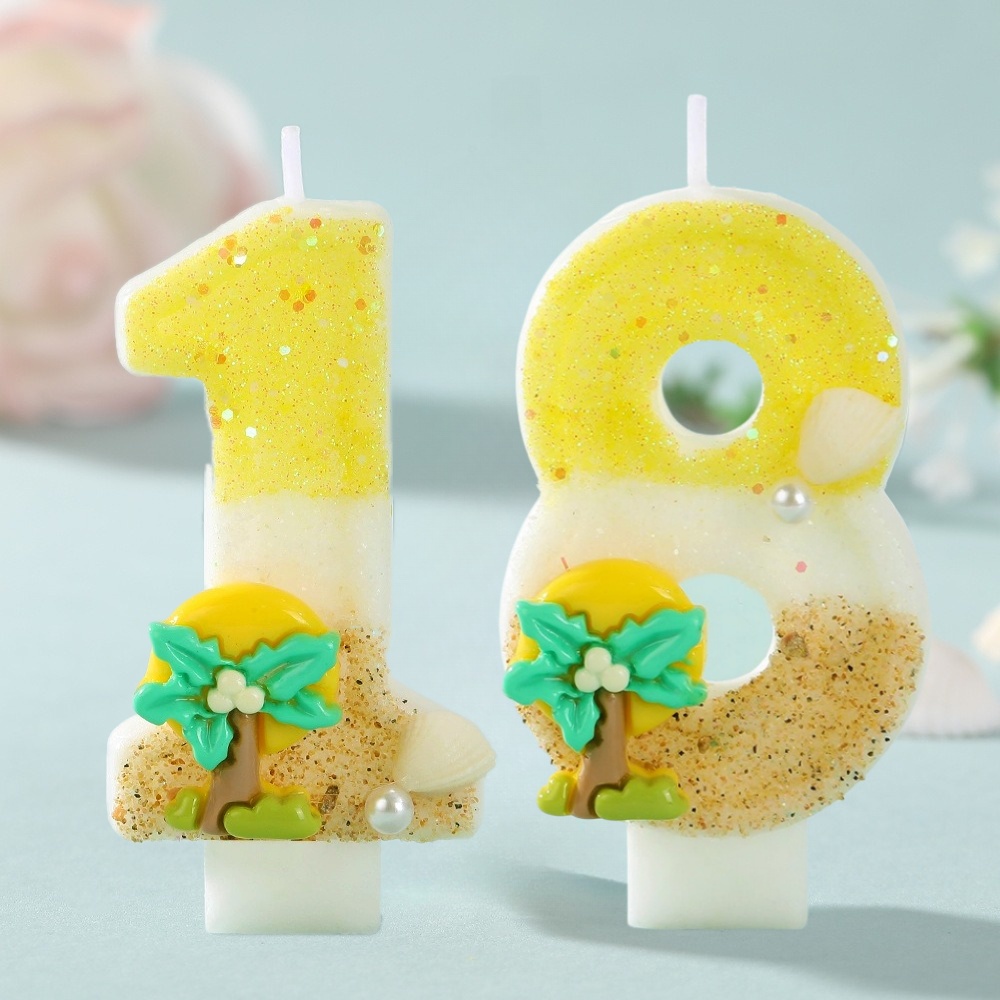 New Number Cake Candle Coconut - Paraffin Wax ulasan dan harga