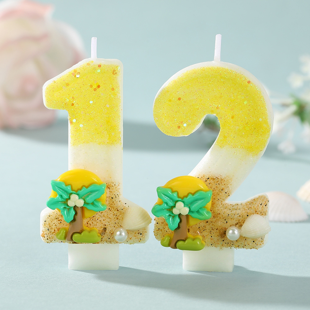 New Number Cake Candle Coconut - Paraffin Wax ulasan dan harga