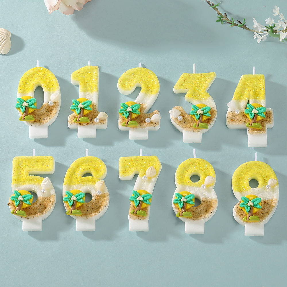 New Number Cake Candle Coconut - Paraffin Wax ulasan dan harga