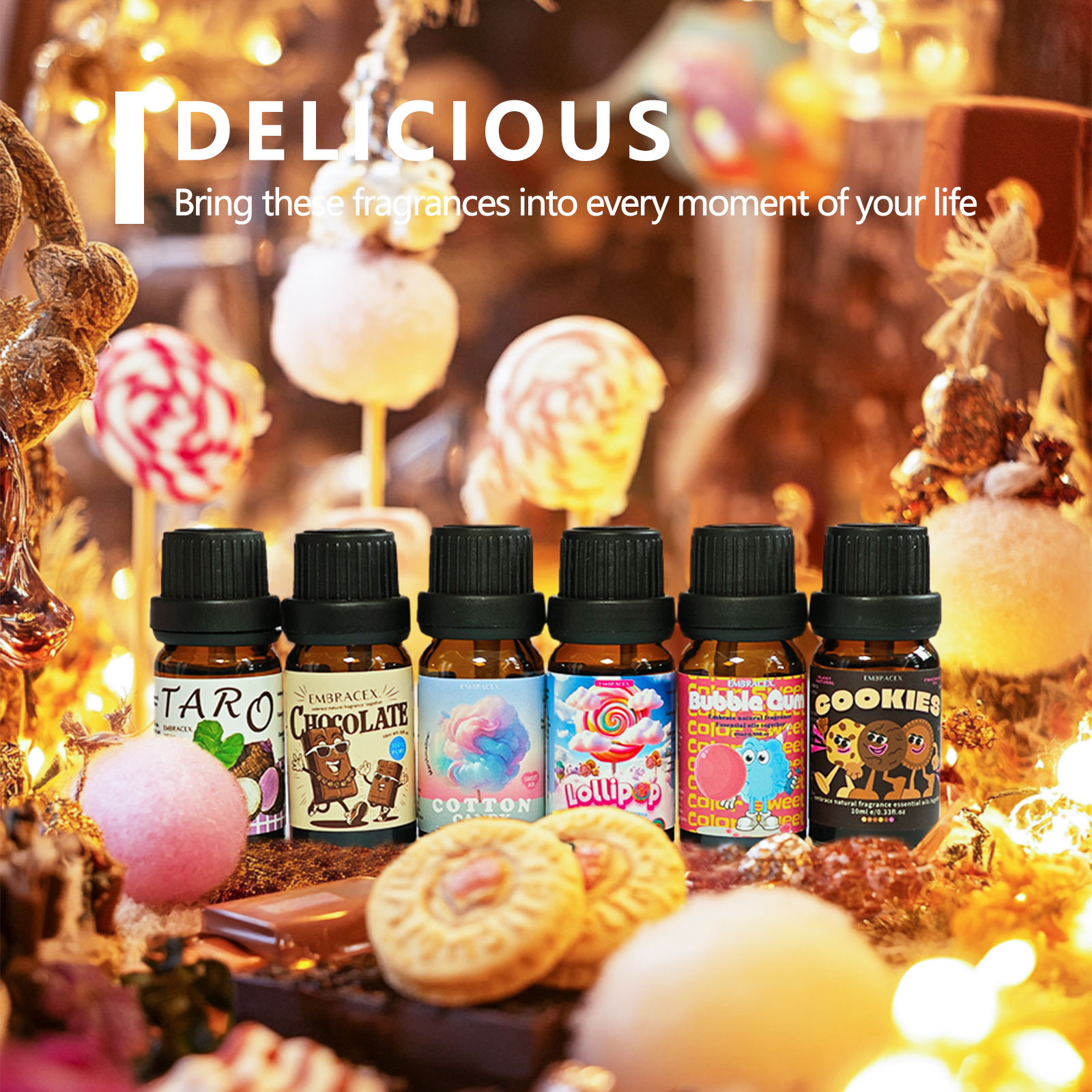 6PC/1Set Delicious Fragrance O - Candle Fragrance ulasan dan harga