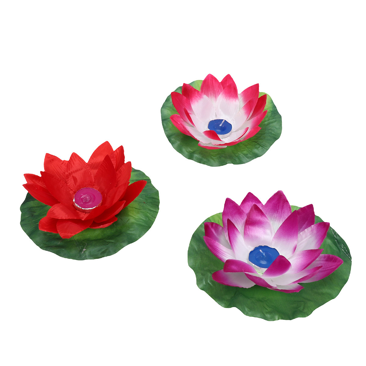 3Pcs Lotus Water Light Lamp Ar - Paraffin Wax ulasan dan harga