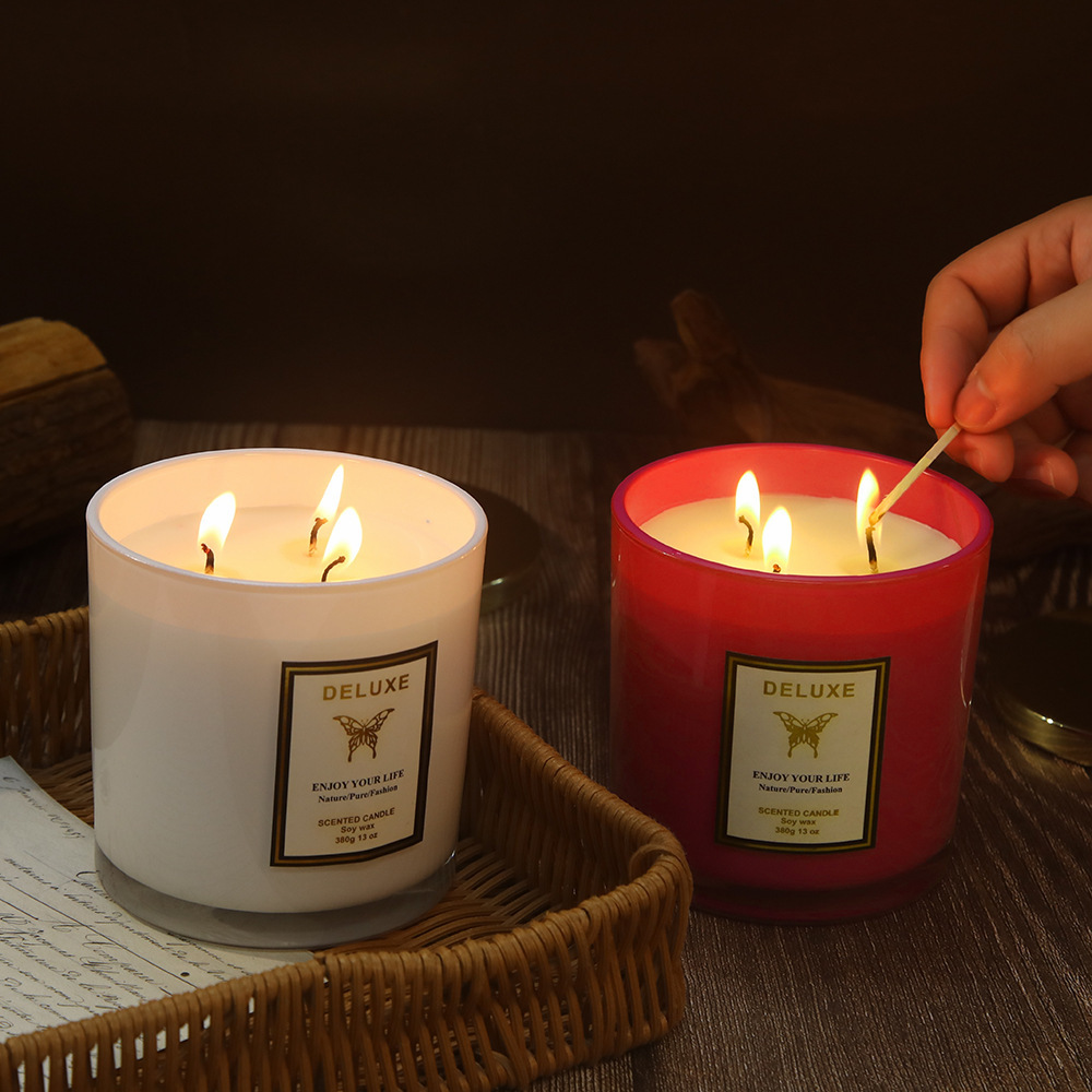 400G gold cover glass scented  - Candle Fragrance ulasan dan harga