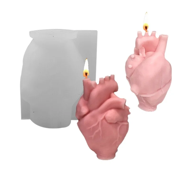 DIY Human Heart Silicone Candl - Candle Making Kit ulasan dan harga