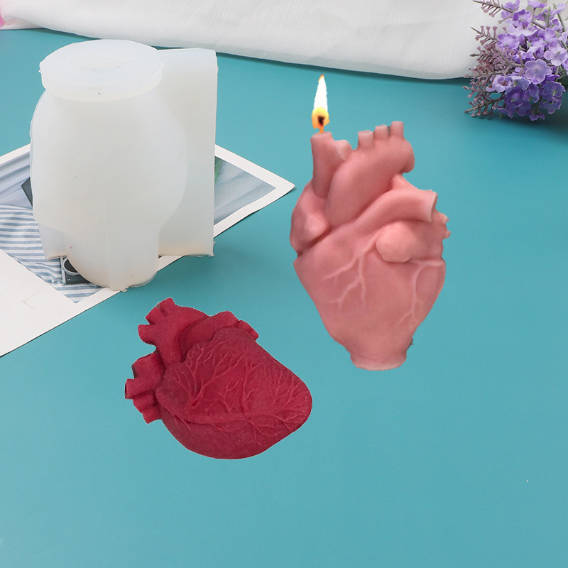 DIY Human Heart Silicone Candl - Candle Making Kit ulasan dan harga