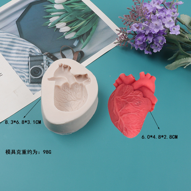 DIY Human Heart Silicone Candl - Candle Making Kit ulasan dan harga