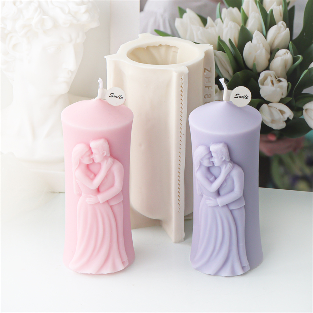 Man and Woman Pillar Silicone  - Candle Making Kit ulasan dan harga