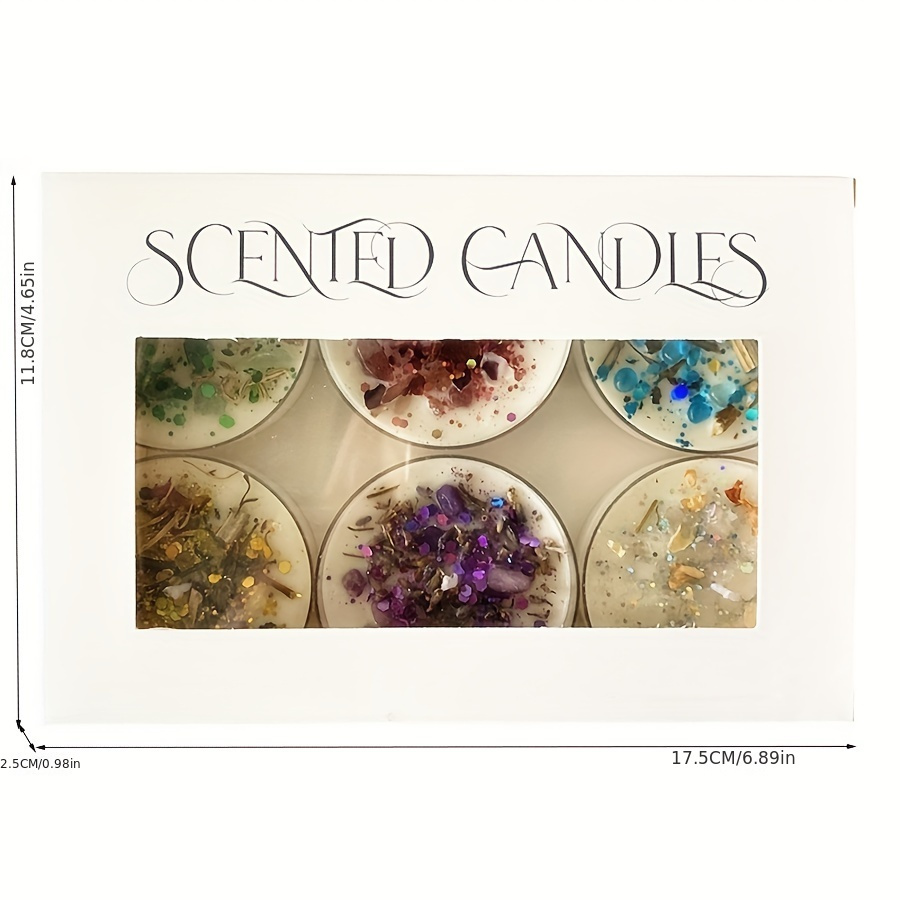 Set of 6 Scented Candles Fragr - Candle Fragrance ulasan dan harga