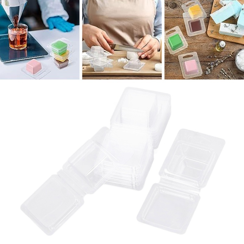 100PCS Wax Melt Molds Calmshel - Candle Containers ulasan dan harga