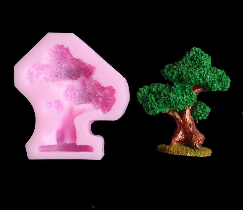 Pine tree silica gel mold DIY  - Candle Molds ulasan dan harga