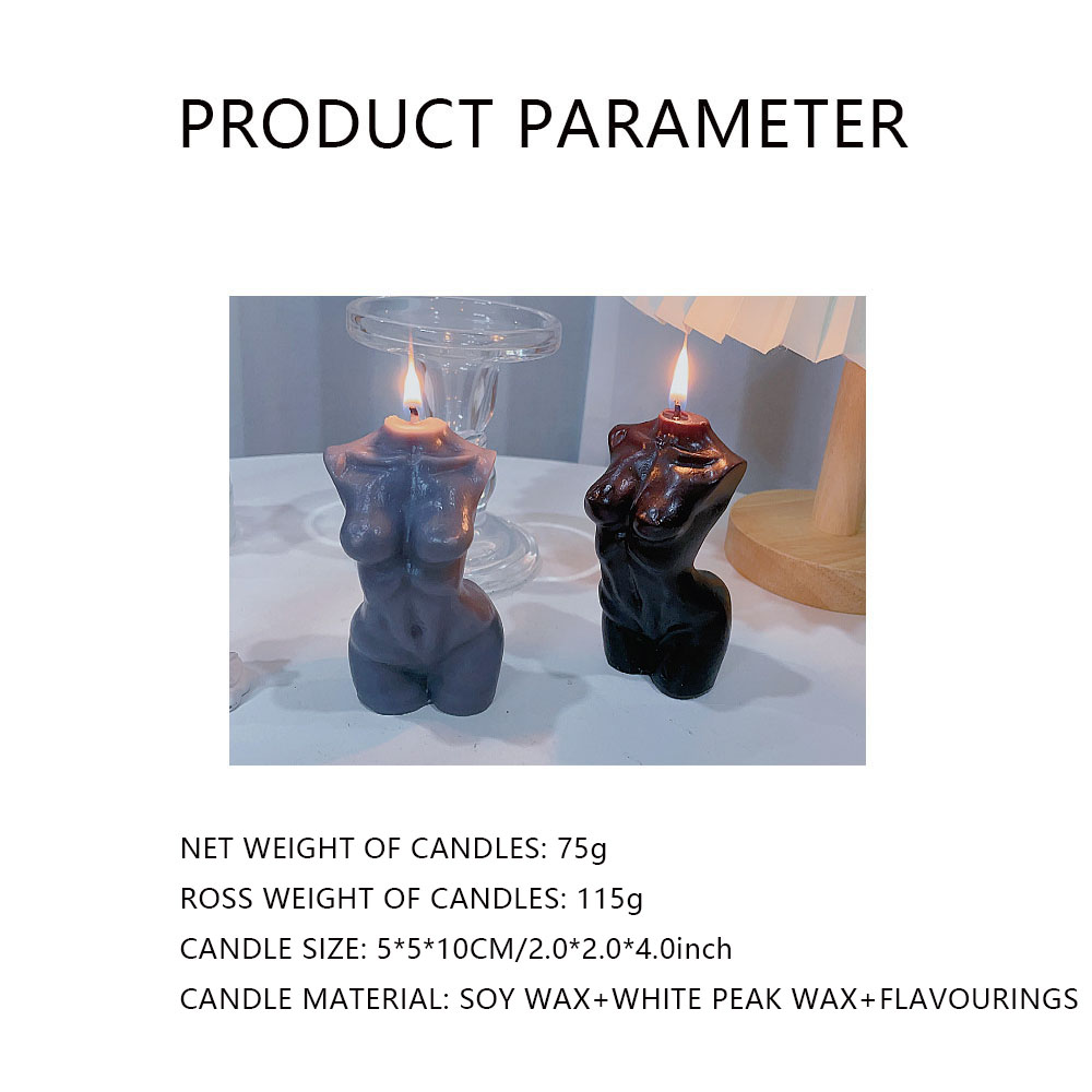 Female Torso Body Shape Scente - Soy Wax ulasan dan harga