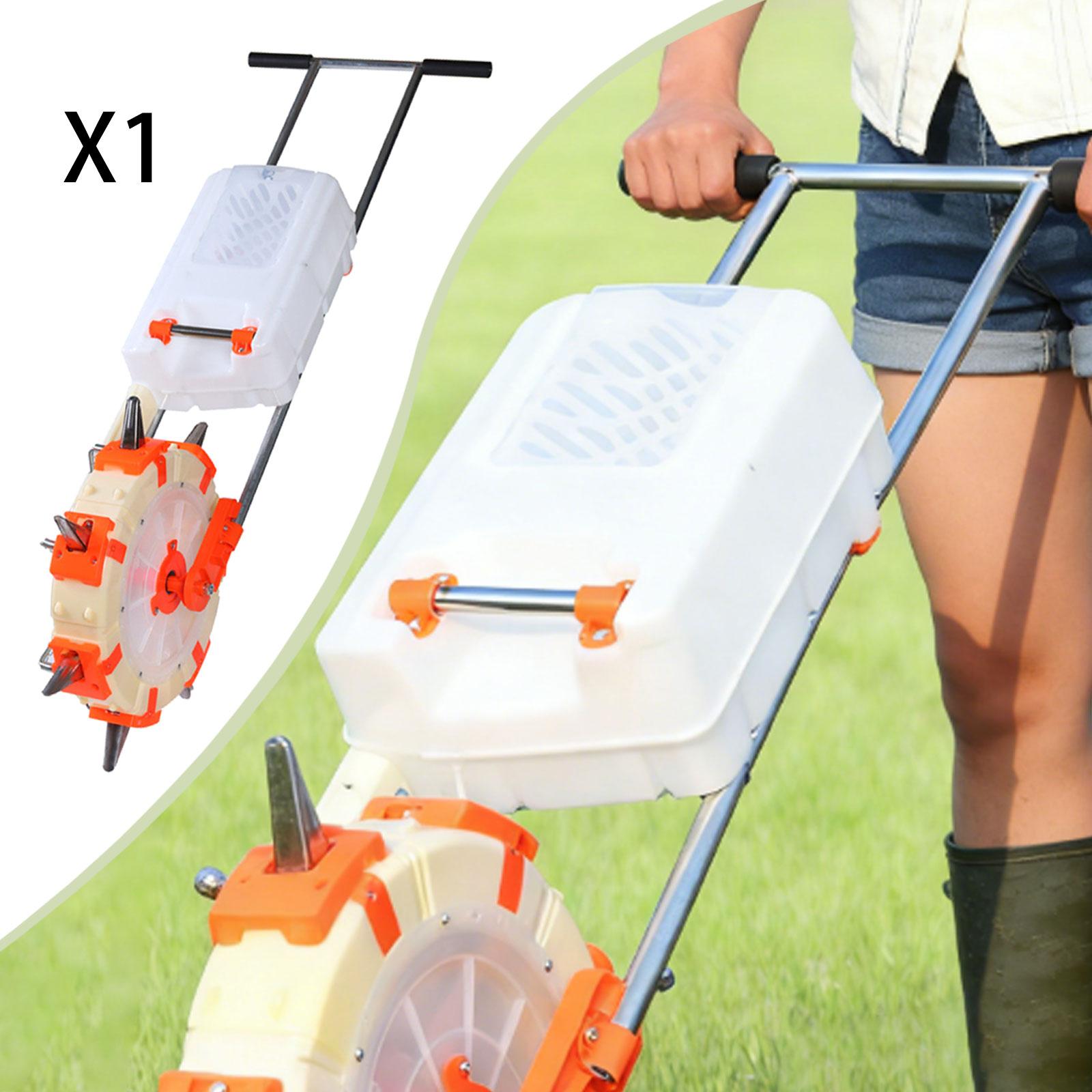 Hand Push Seeder Fertilizer, C - Soy Wax ulasan dan harga