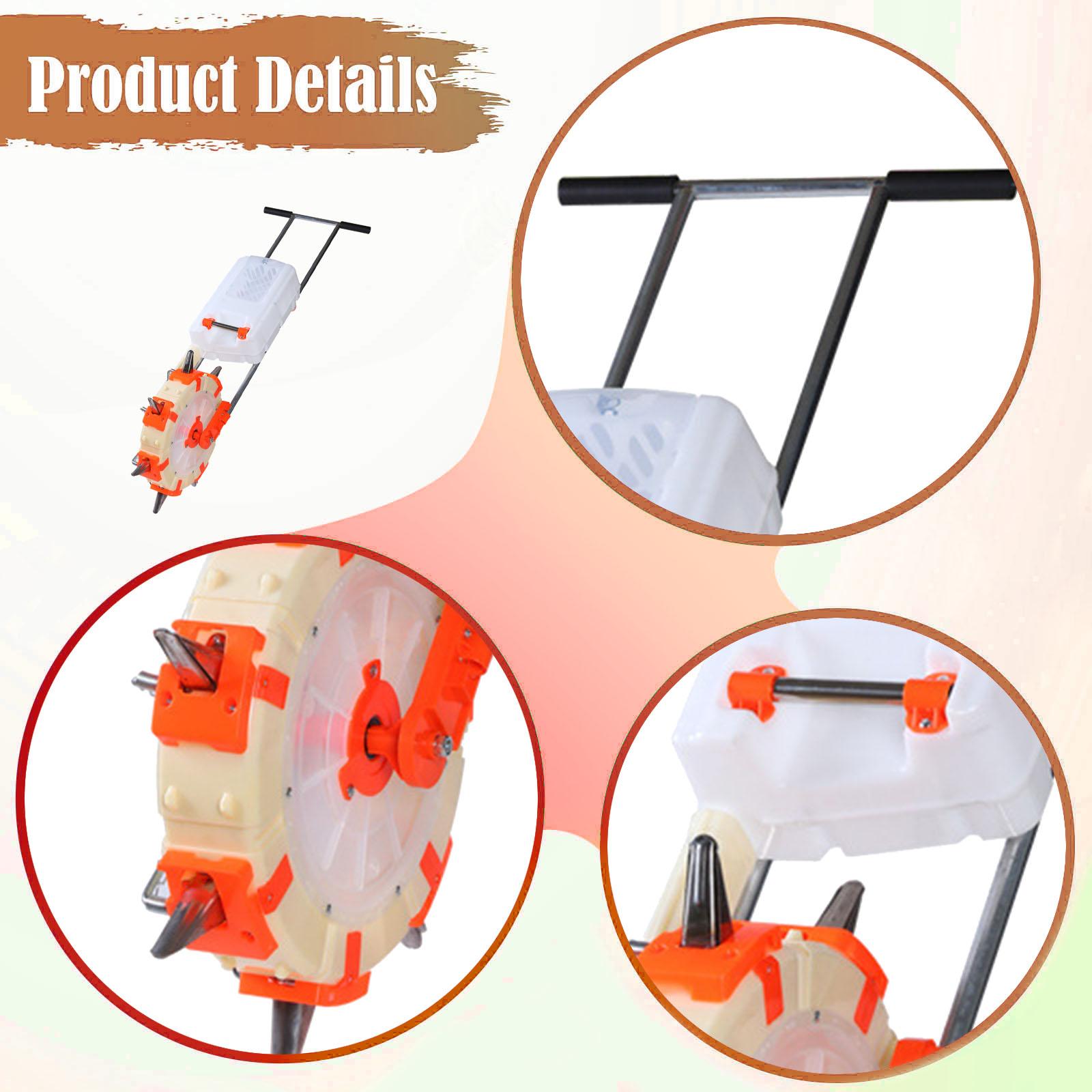 Hand Push Seeder Fertilizer, C - Soy Wax ulasan dan harga
