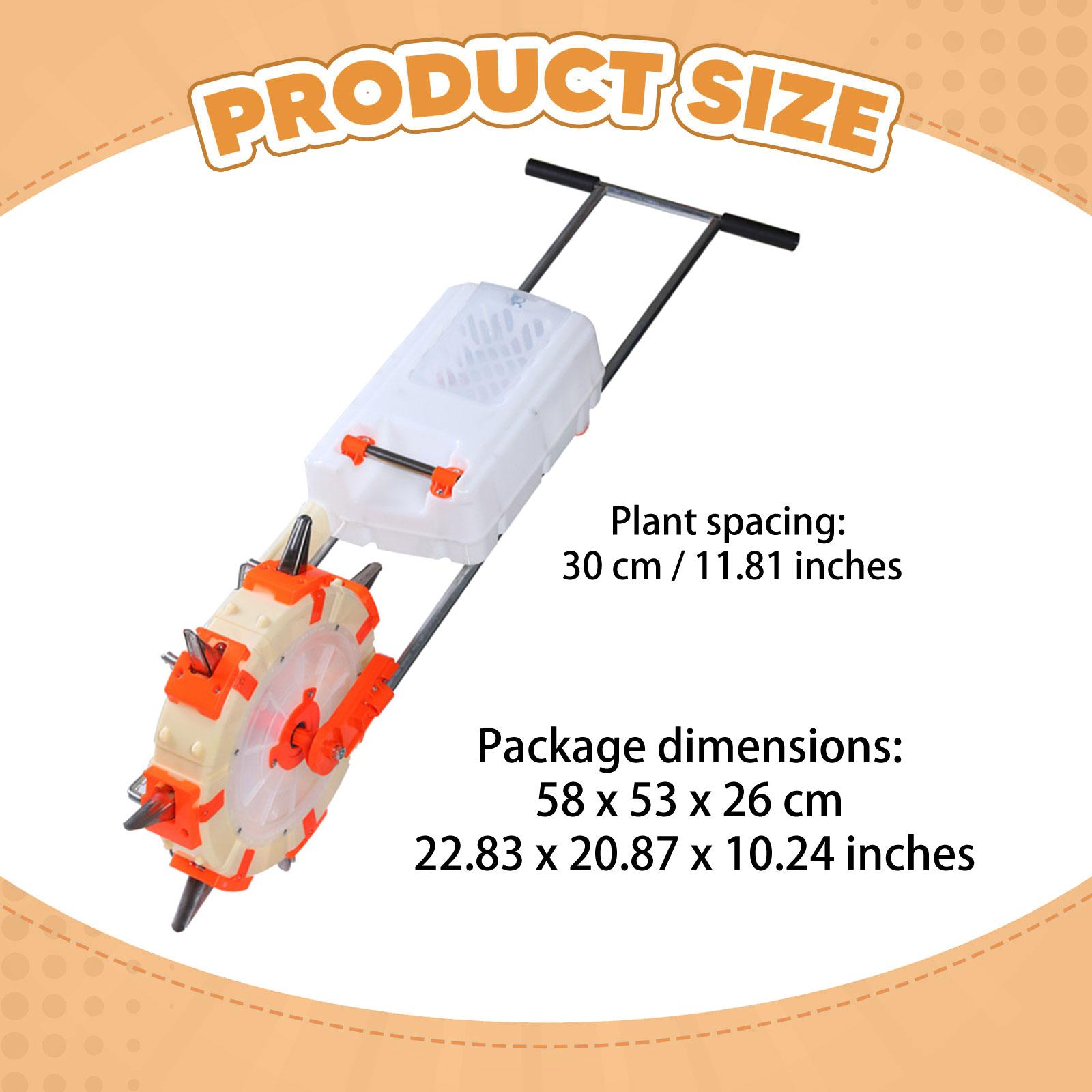 Hand Push Seeder Fertilizer, C - Soy Wax ulasan dan harga