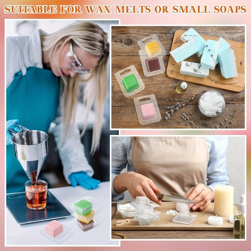 20/50pcs Clear Plastic Wax Mel - Candle Containers ulasan dan harga