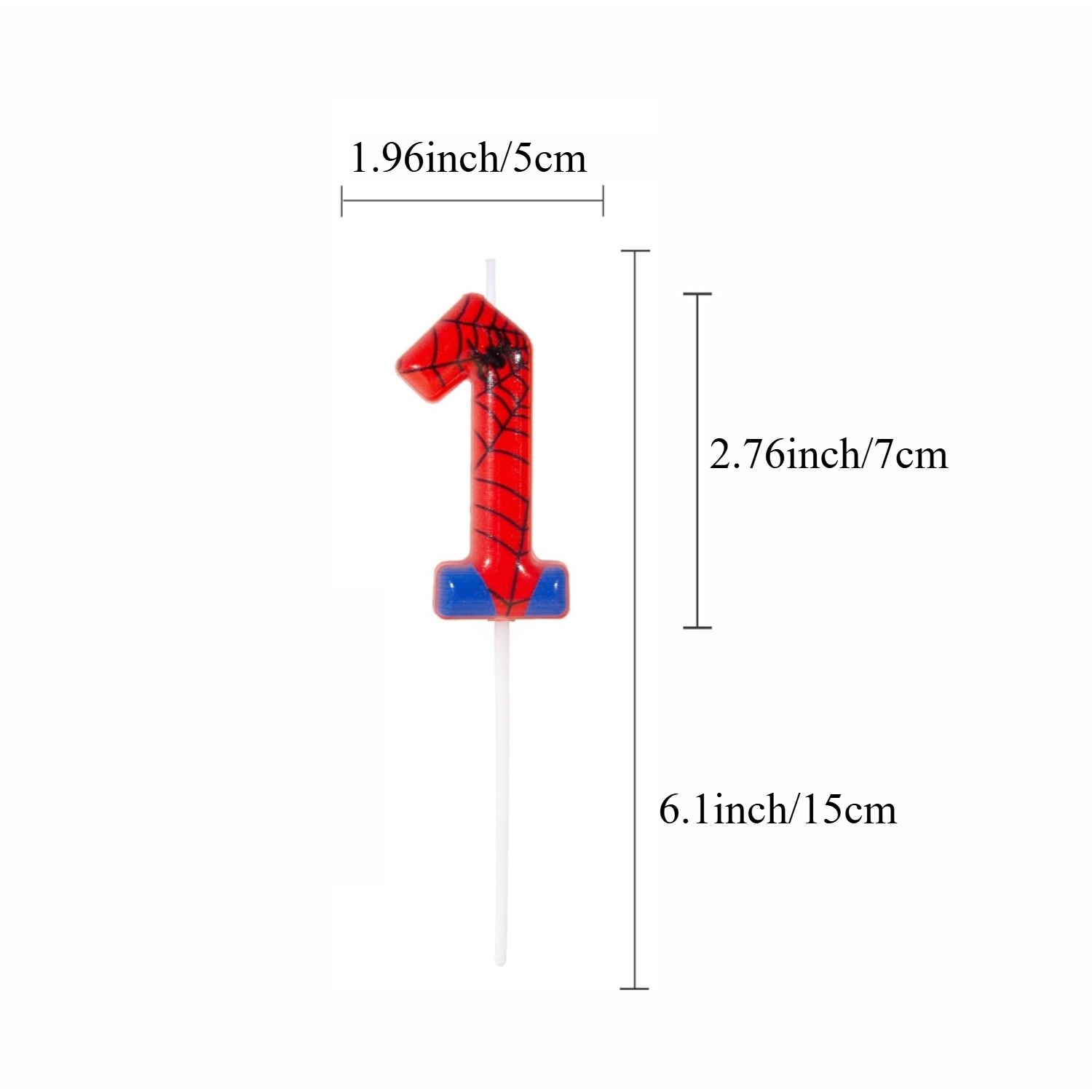 Spider Party 0-9 Birthday Cand - Silk Candle ulasan dan harga