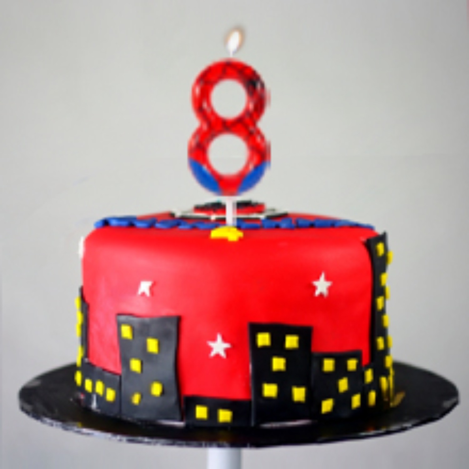 Spider Party 0-9 Birthday Cand - Silk Candle ulasan dan harga