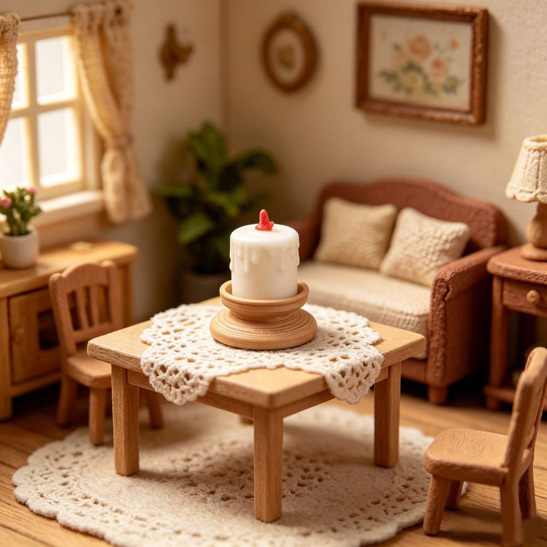 3pcs 1/12 Scale Dollhouse Mini - Candle Wax Scale ulasan dan harga