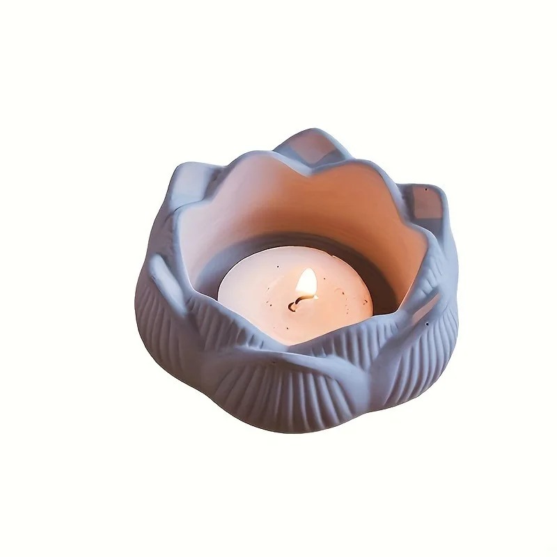 1pc DIY Lotus Flower Silicone  - Candle Containers ulasan dan harga