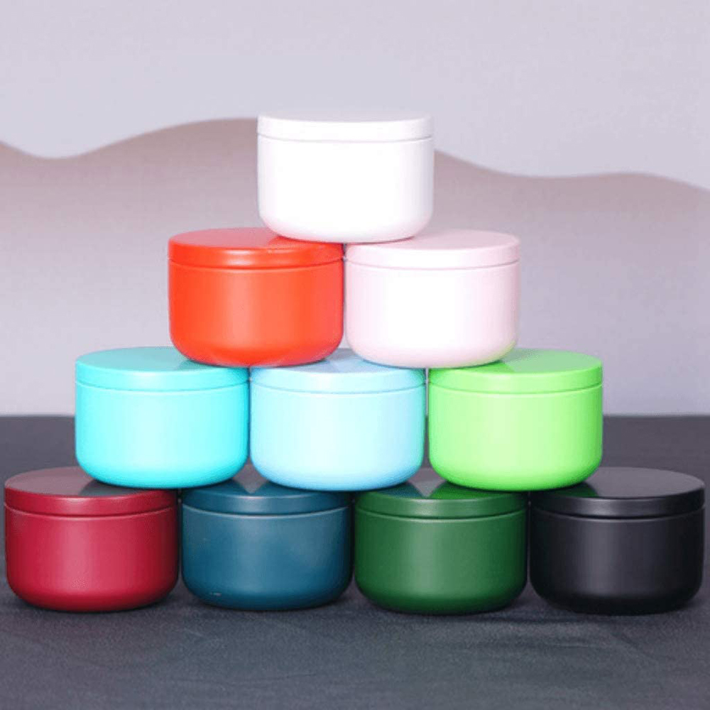 Tea Can with Airtight Lids Tin - Candle Containers ulasan dan harga