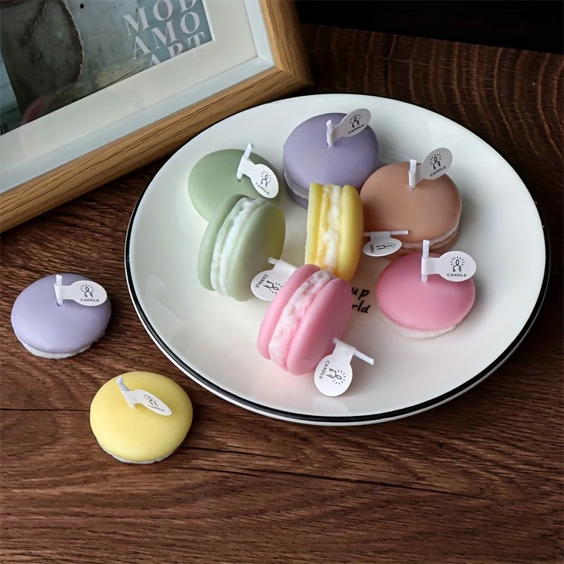 1/5pcs Realistic Macaron-shape - Soy Wax ulasan dan harga