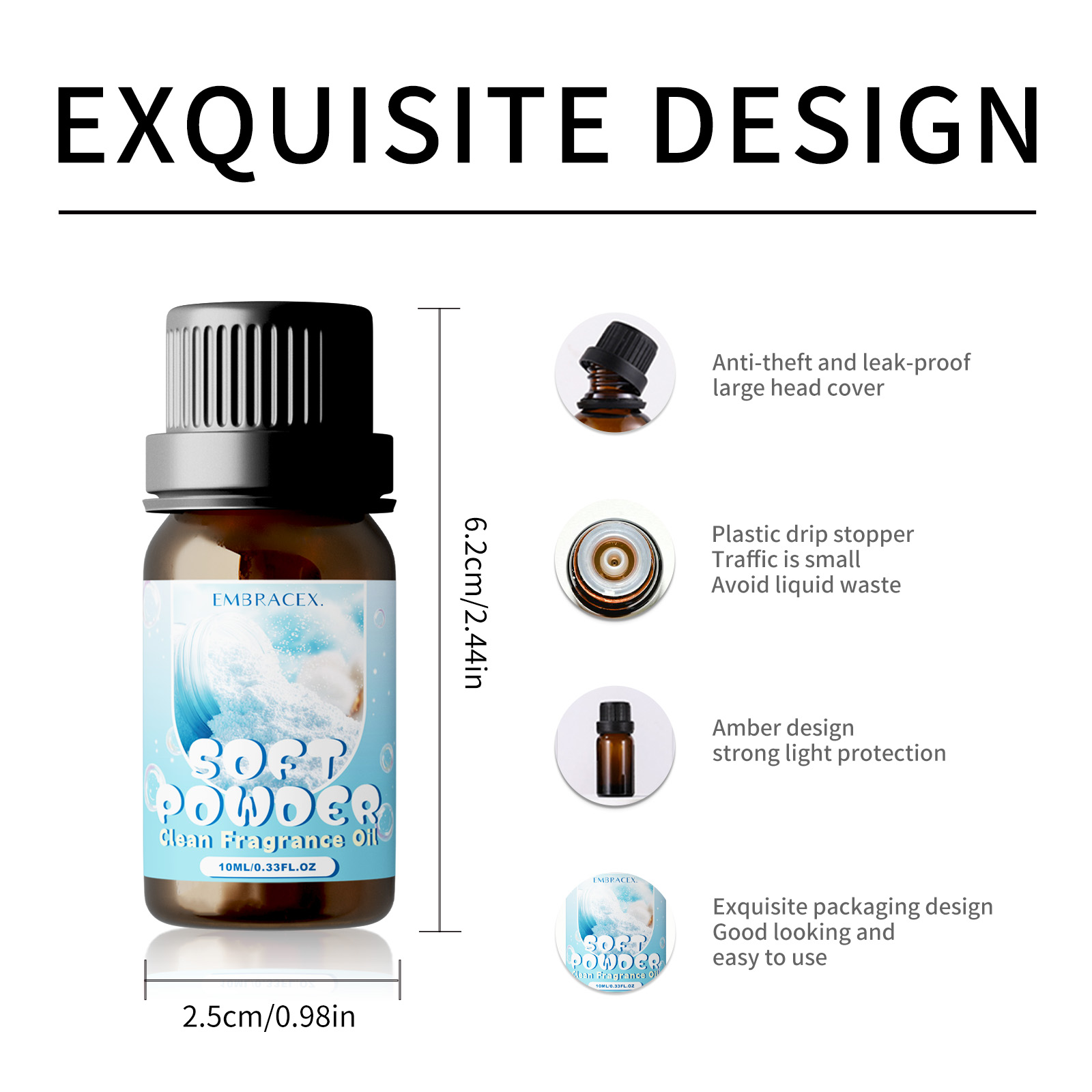 10ml Soft Powder Essential Oil - Candle Fragrance ulasan dan harga
