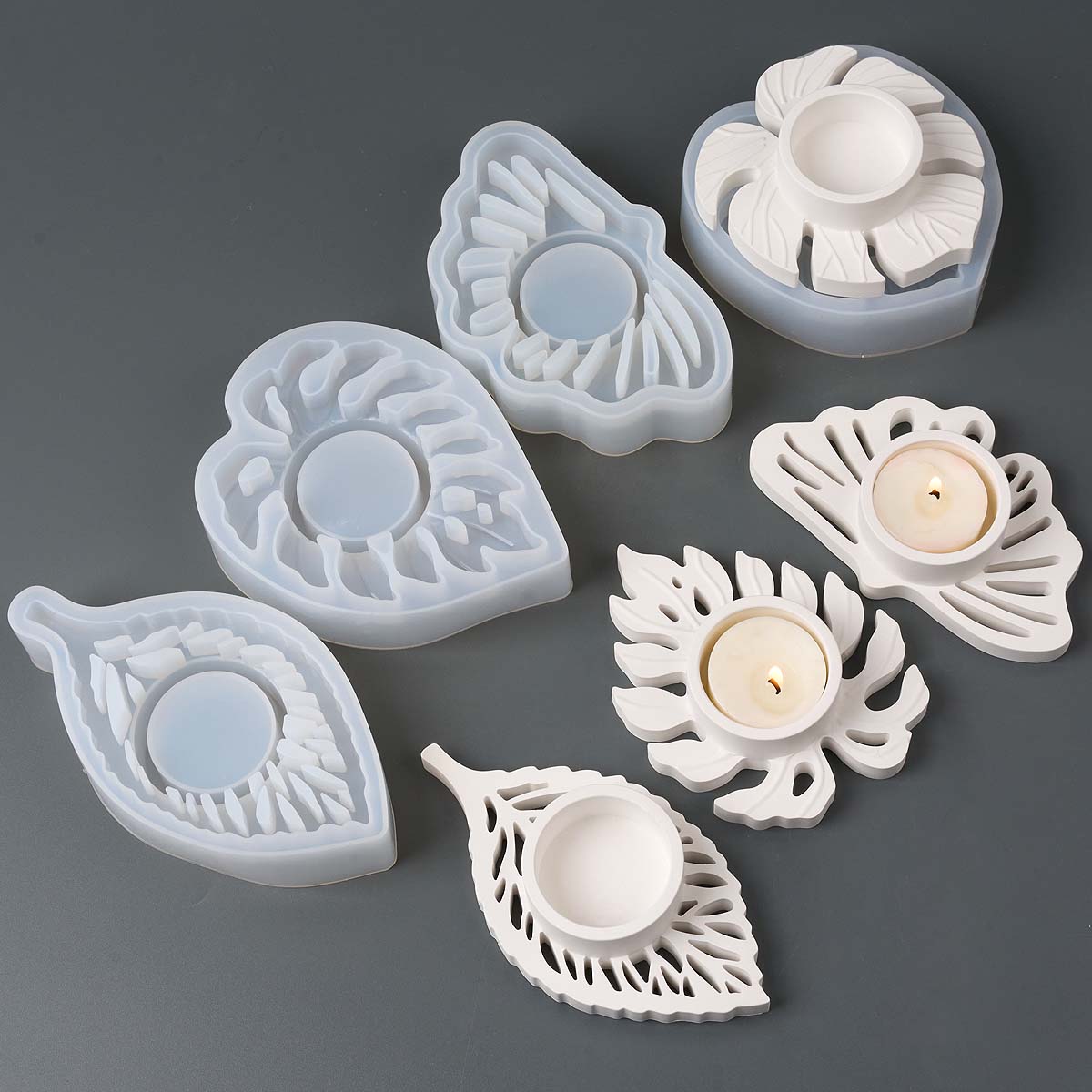 Leaves Candlestick Silicone Mo - Candle Lighter ulasan dan harga